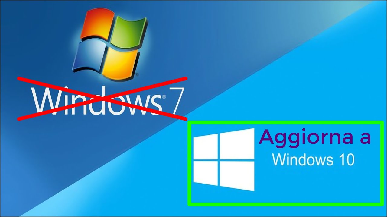 Aggiornare a Windows 10 Termine del supporto Windows 7